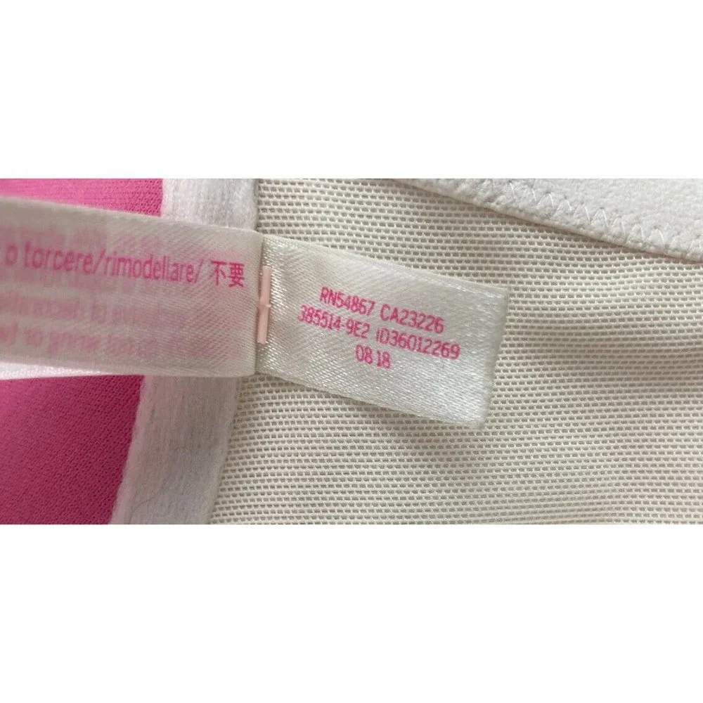 *PINK Victoria Secret Date Push Up Bra Ivory Lace Underwire Front Closure 34DD